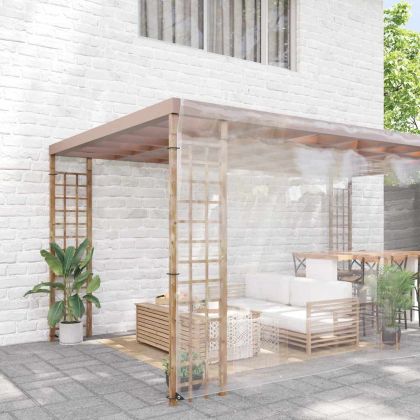 Прозрачен брезент с капси 8x8 m PVC