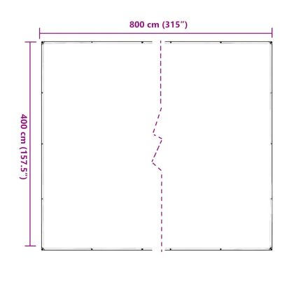 Прозрачен брезент с капси 4x8 m PVC