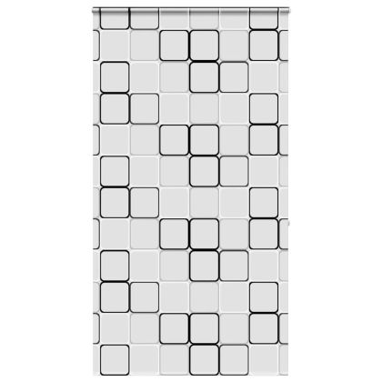 Ролетна щора за душ с касета 120x240 см Ширина на плата 116 см