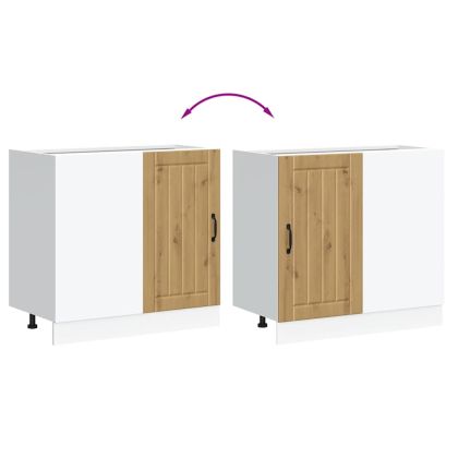 Долен кухненски шкаф, Lucca, дъб артизан, инженерно дърво