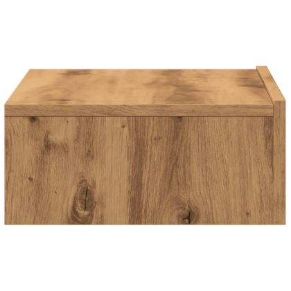 Комплект ТВ шкафове от 2 части с LED светлини Занаятчийски дъб