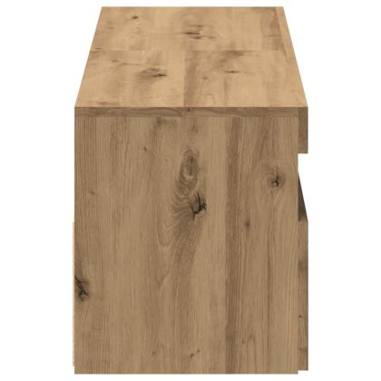 Комплект от 2 части за телевизора с LED осветление Дъб Artisan