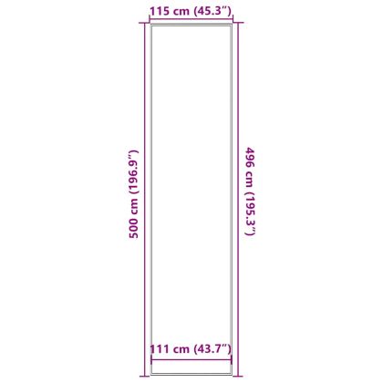 Изтривалка, синя, 115x500 см