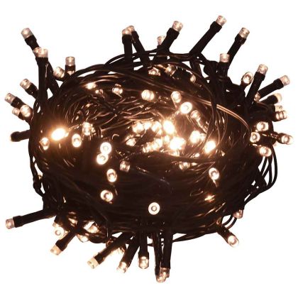 Изкуствена коледна елха, 150 LED и флокиран сняг, 150 см