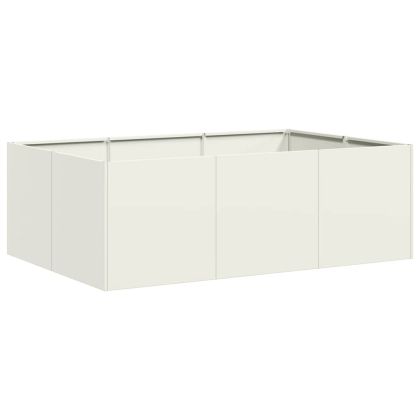 Кашпа, бяла, 120x80x40 см, стомана