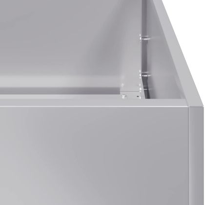 Кашпа, 40x80x80 см, поцинкована стомана