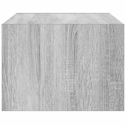 ТВ шкаф с LED осветление, сив сонома, 75x35,5x25 см