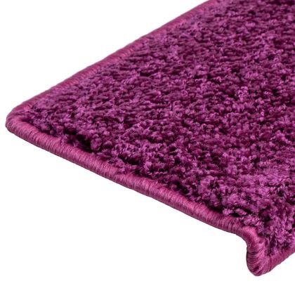 Изтривалки за стълби, 30 бр., 65x21x4 см, лилави, правоъгълни, кант