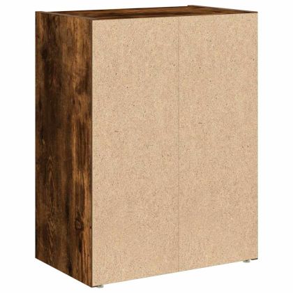 Библиотека, опушен дъб, 40x24x52 см, инженерно дърво