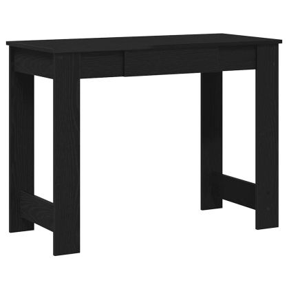 Бюро, черно, 100x45x75 см, инженерно дърво