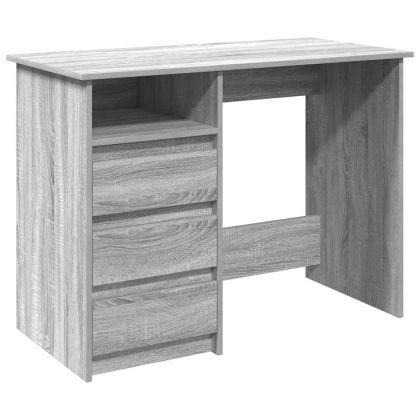 Бюро, сив сонома, 102x50x75 см, инженерно дърво