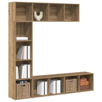 Книжни шкафове 3 бр Artisan Oak Engineered Wood