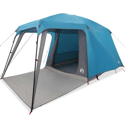 Палатка за къмпинг с куполна веранда за 5 души Blue Waterproof