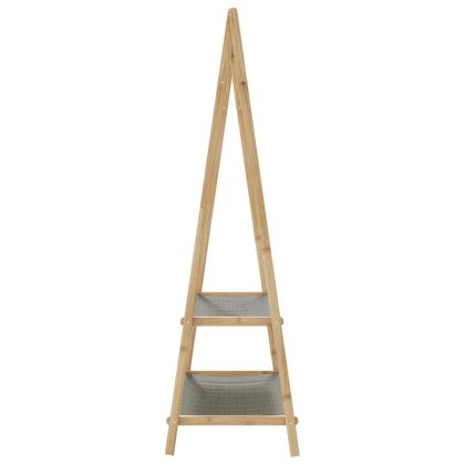 vidaXLL Закачалка за дрехи с рафтове 96x45,5x150,5 cm Бамбук
