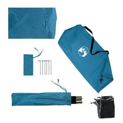 Camping Windbreak Blue 344x120 cm Водоустойчив