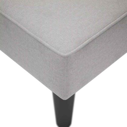 Шезлонг с десен подлакътник Cloud Grey Fabric
