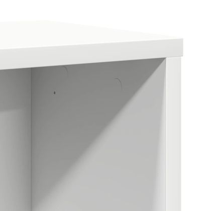 Шкаф за книги бял 60x24x85 cm Инженерна дървесина
