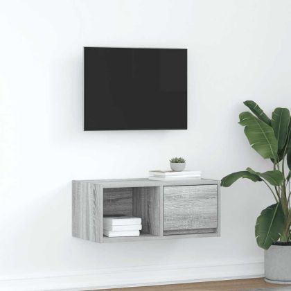 ТВ шкаф Grey Sonoma 60x31x25,5 cm Инженерна дървесина