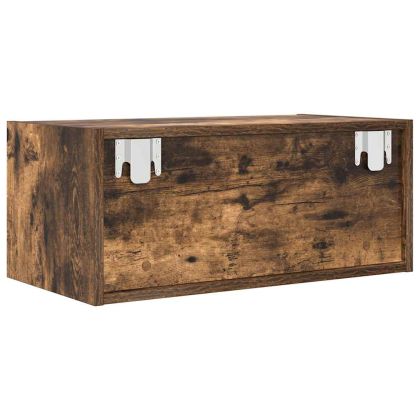 ТВ шкаф опушен дъб 60x31x25,5 cm инженерна дървесина