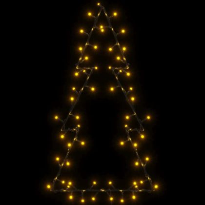 Коледни светлини Силует на коледното дърво 80 светодиода