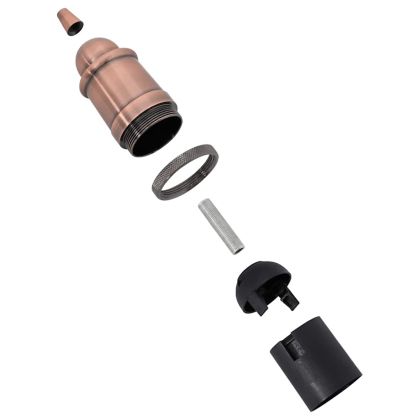 Лампи 2 бр Червен бронз E27