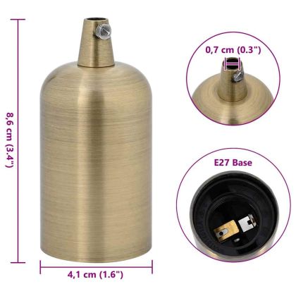 Лампи 2 бр. бронз E27