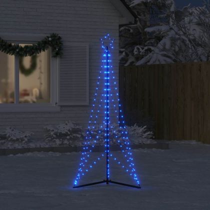 LED коледна елха 363 светодиода синьо 182 см