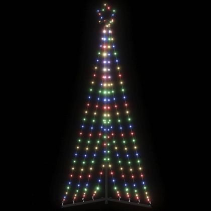 LED коледна елха 339 светодиода Цветни 187 см