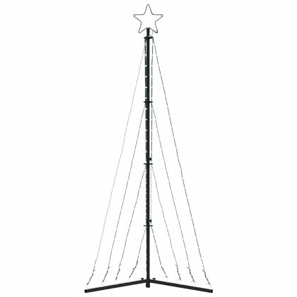 LED коледна елха 339 светодиода Цветни 187 см