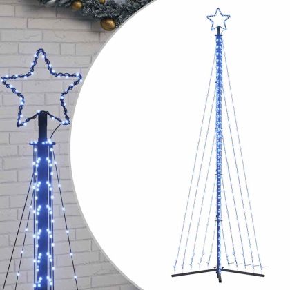 LED коледна елха 495 светодиода синьо 300,5 см