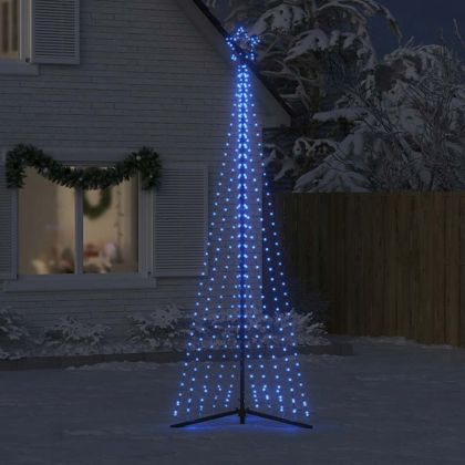 LED коледна елха 495 светодиода синьо 300,5 см
