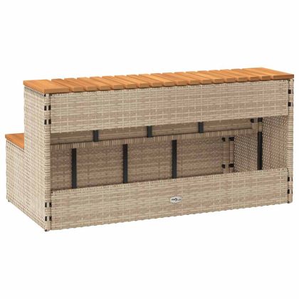 Стъпало за джакузи Beige 100x50x50,5 cm Поли ратан