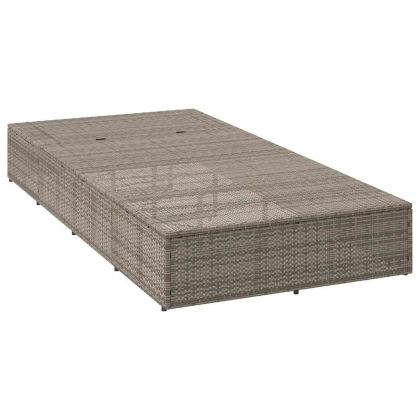 Шезлонг с плаваща възглавница Grey Poly Rattan