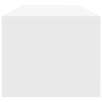 ТВ шкафове, 2 бр, бели, 100x31x25,5 см, инженерно дърво