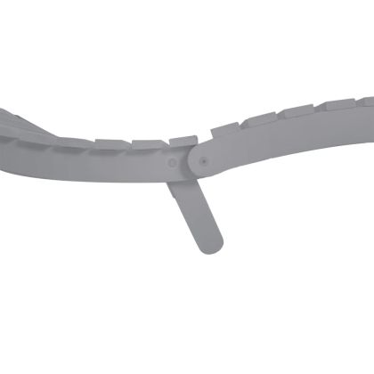 Шезлонги, 2 бр, cив, 184x55x64 см, акациево дърво масив