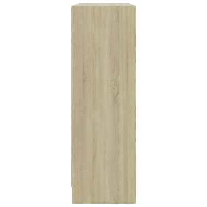 Шкаф за книги Сонома Дъб 80x24x75 cm Инженерна дървесина