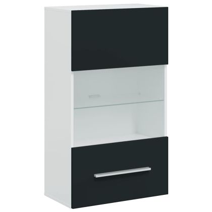 5 броя ТВ шкафове с LED осветление Мат Индиго инженерно дърво