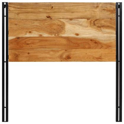 табла за глава 100 cm масивна дървесина акация и желязо