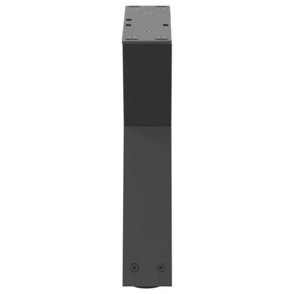 Крака за масичка за кафе, 2 бр., антрацит, 40x(30-31,3) см, стомана