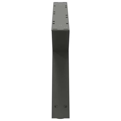 Крака за масичка за кафе, 2 бр., антрацит, 70x(30-31,3) см, стомана