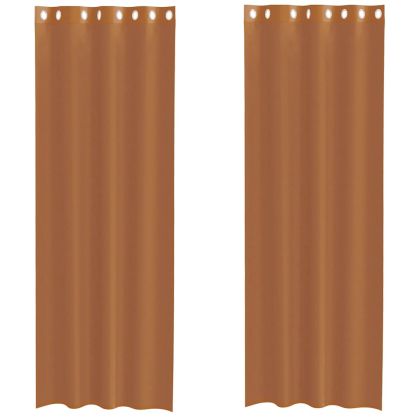 Пердета от воал с втулки, 2 бр, теракота