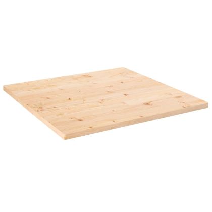 Плот за маса 70x70x2,5 см, масивна дървесина, бор, квадратен