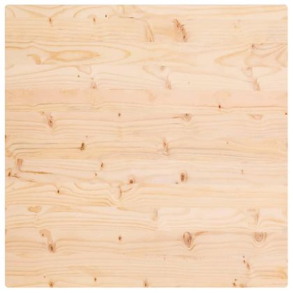 Плот за маса 70x70x2,5 см, масивна дървесина, бор, квадратен