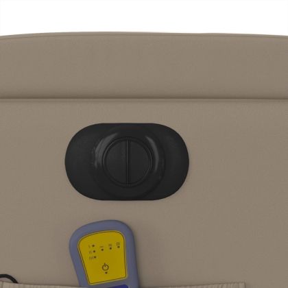 Електрически масажен реклайнер стол, капучино, изкуствена кожа