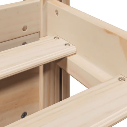 Рамка за легло с табла, 75x190 см, борово дърво масив