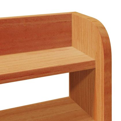 Рамка за легло с табла, восъчнокафяв, 75x190 см, бор масив