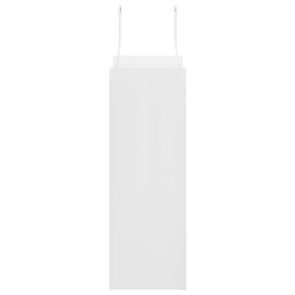 Хартиени торбички 250 бр с дръжки бели 21x11x31 см