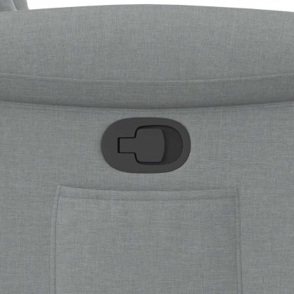 Реклайнер стол, светлосив, текстил