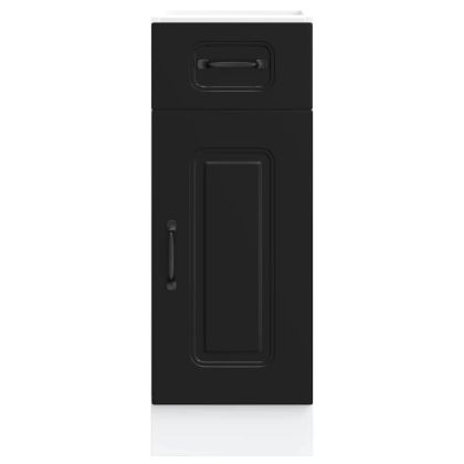 Кухненски шкаф, "Kalmar", черен, инженерно дърво