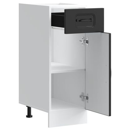 Кухненски шкаф, "Kalmar", черен, инженерно дърво